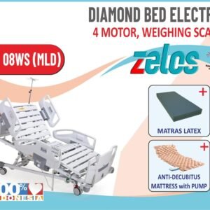 DIAMOND BED ELECTRIC 4 MOTOR WEIGHING SCALE +MATRAS LATEX +MATRAS ANTIDECUBITUS