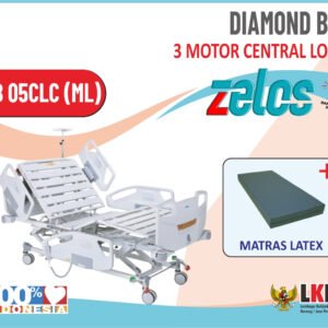 ZELOS DIAMOND BED 3 MOTOR CENTRAL LOCK+MATRAS LATEX
