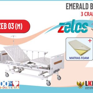 ZELOS EMERALD BED 3 CRANK  + MATRAS FOAM