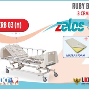 ZELOS RUBY BED 3 CRANK  + MATRAS FOAM