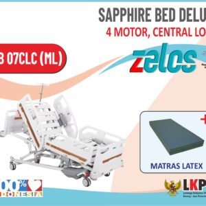 ZELOS SAPPHIRE BED DELUXE 4 MOTOR CENTRAL LOCK + MATRAS LATEX