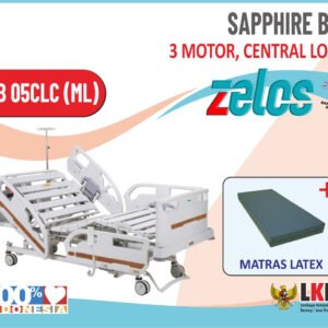 ZELOS SAPPHRE BED 3 MOTOR CENTRAL LOCK+MATRAS LATEX