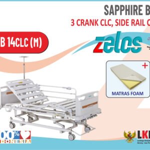 ZELOS SAPPHIRE BED 3 CRANK CLC  + MATRAS FOAM