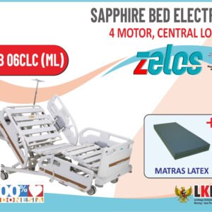 ZELOS SAPPHIRE BED 4 MOTOR CENTRAL LOCK+MATRAS LATEX