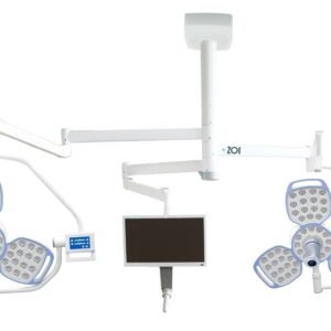 ZOI Ilios 5000 Series Surgical Light - Double Dome - Hanging Monitor dan Built-In Camera