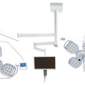 ZOI Ilios 7000 Series Surgical Light - Double Dome - Hanging Monitor dan Built In Camera